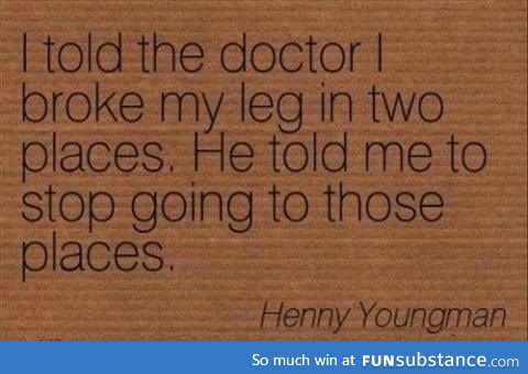 Good doctor advice