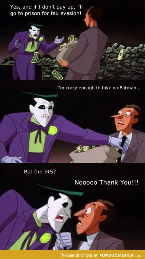 Joker has his priorities straight