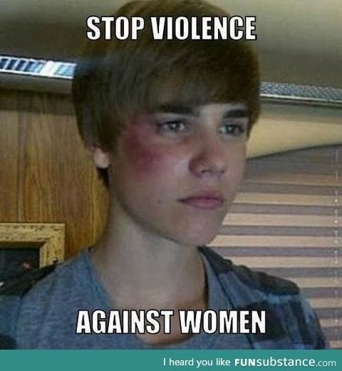 Na i like violence especially if its justin bieber