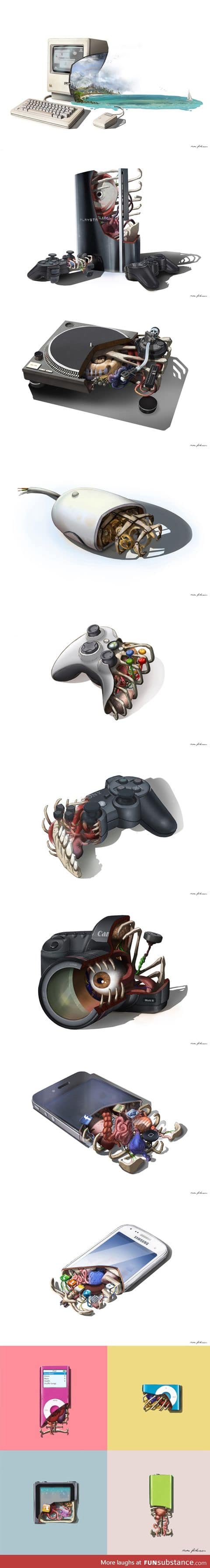 Electronics internal organs