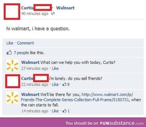 Walmart does sell friends! I checked!