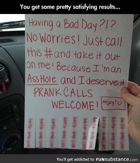 Revenge Is a Dish Best Served In Paper