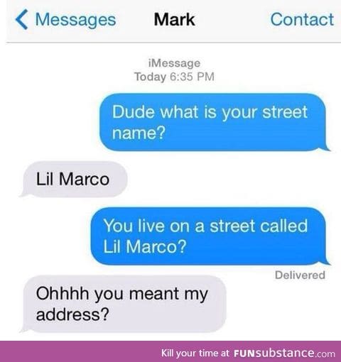 Street name