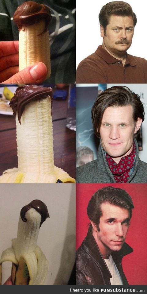 Three bananas that look like celebrities