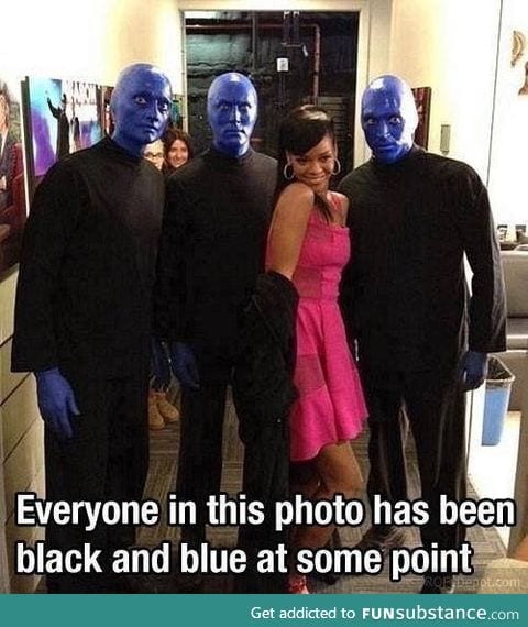 Black and blue