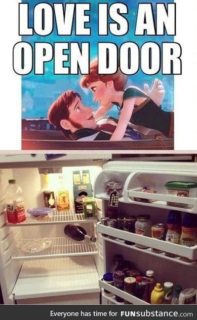Love is an open door