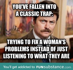 Ron Swanson's relationship advice