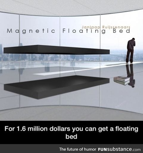 Floating bed