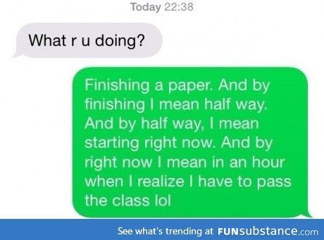 When doing assignments