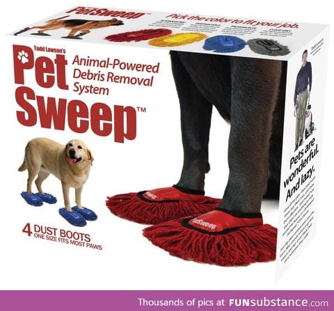 Get your pets to help out with chores...