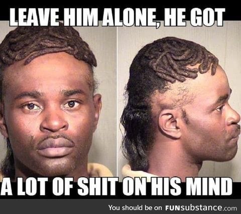 So much shit for brains it's even on the outside