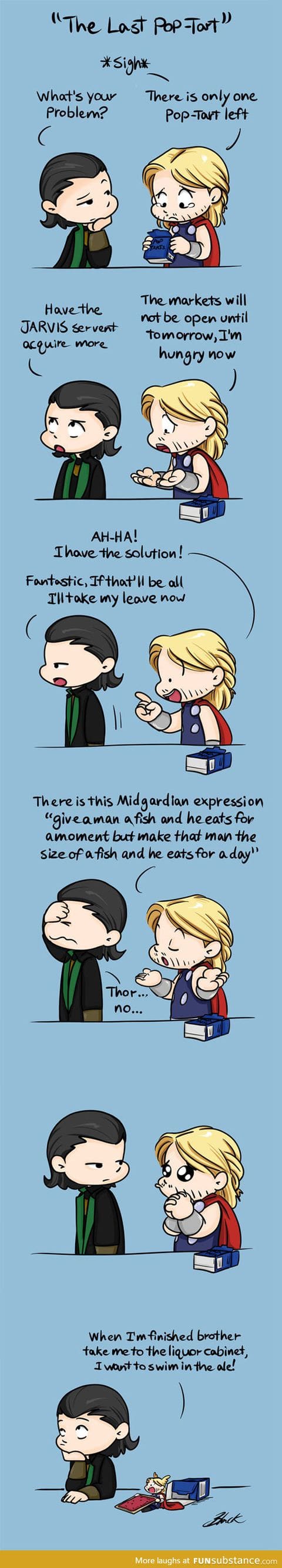 Loki and thor are stressing over what?