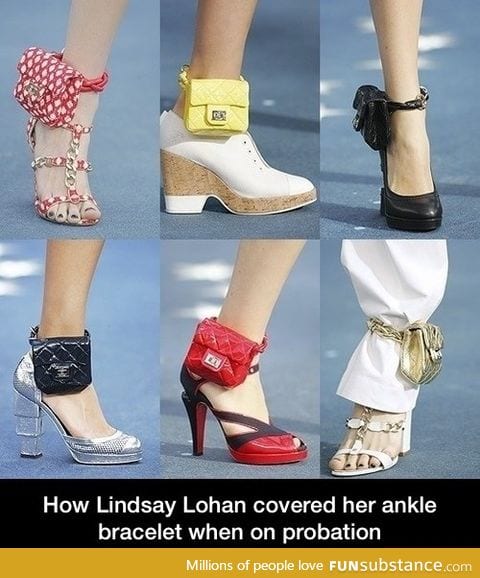 How Lindsay Lohan covered her probation bracelet