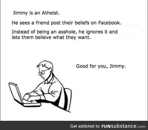 More butt hurt people should be like Jimmy