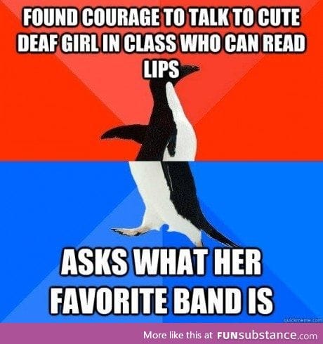 Awkward indeed