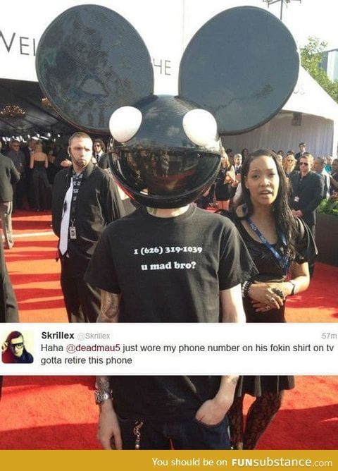 Deadmau5 Trolls Skrillex
