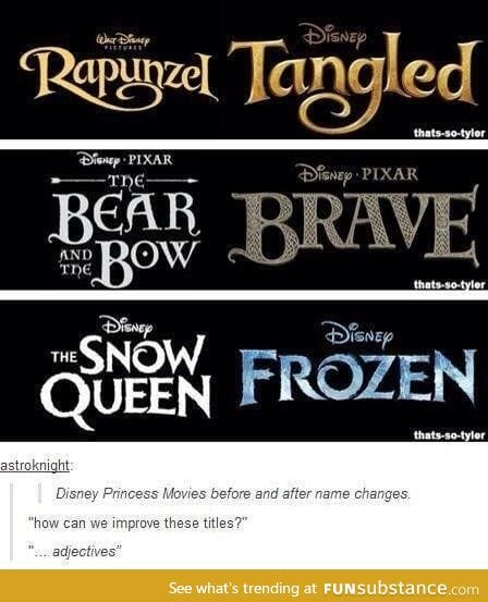 Disney titles