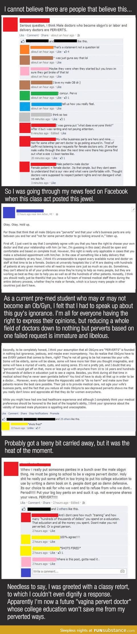 I wonder what this guy thinks about pediatricians