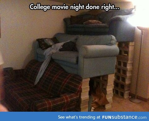 College movie nights done right