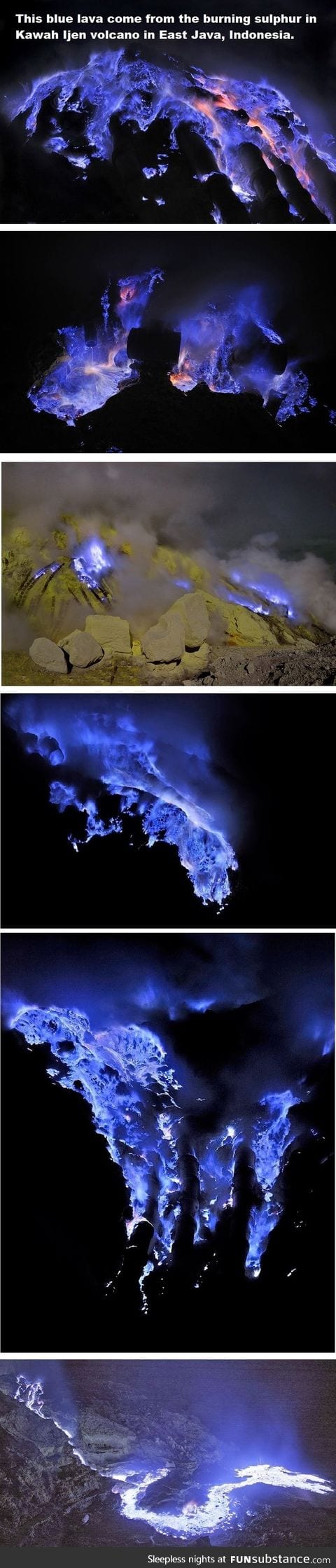 Blue lava