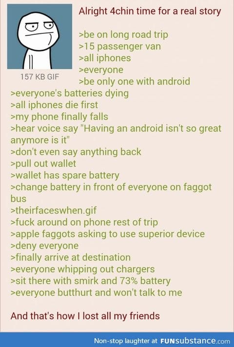 Anon uses an Android