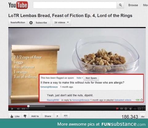 Cooking advice from YouTube
