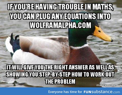 Wolframalpha is the math solver