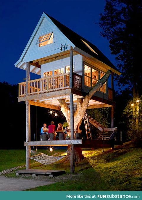 A tree house you could live in