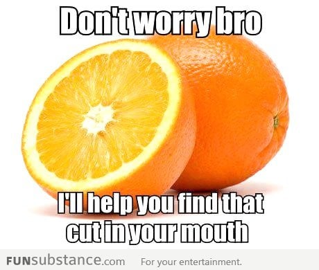 Eating Orange