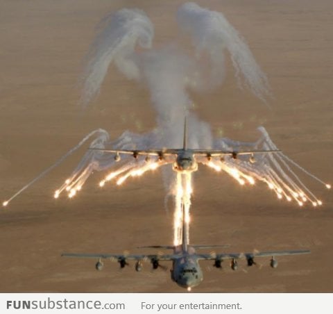 "Angel of Death" by Lockheed AC-130 plane