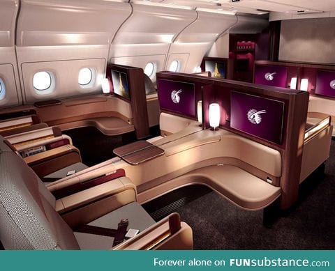 This is what first-class seats on Qatar Airways' new A380 jet look like!