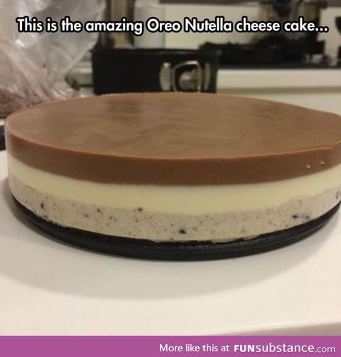 Oreo nutella cheese cake