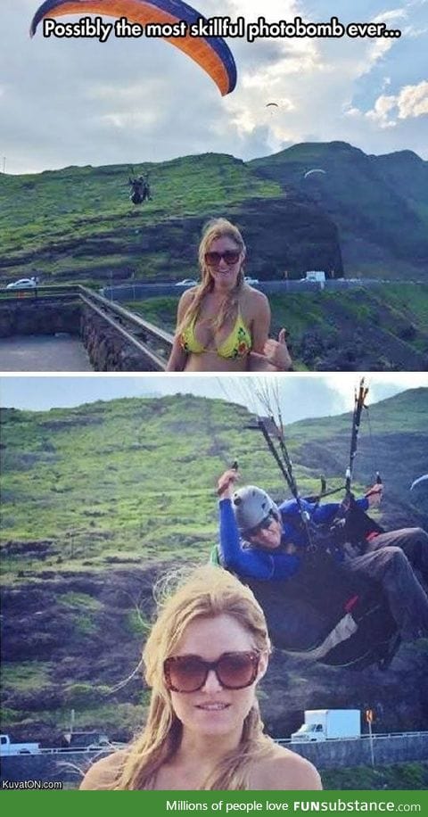 I think I found the king of photobomb