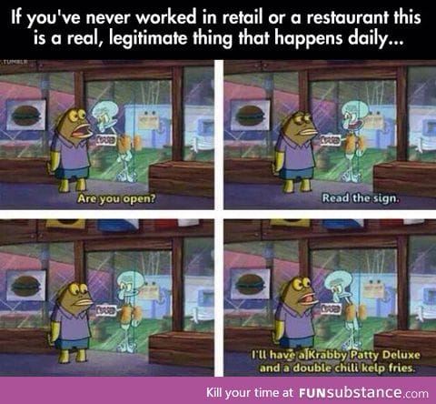 Retail employees know the feeling