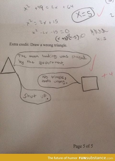 A real wrong triangle