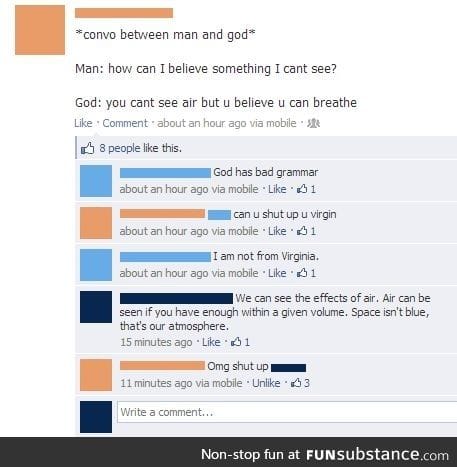 Can't see air