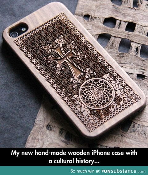 Wooden iphone case