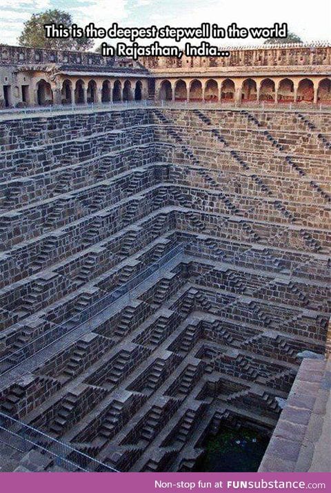 The deepest stepwell