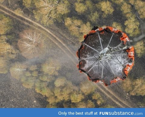 View from a Firefighting Helicopter