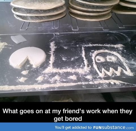 Flour drawing