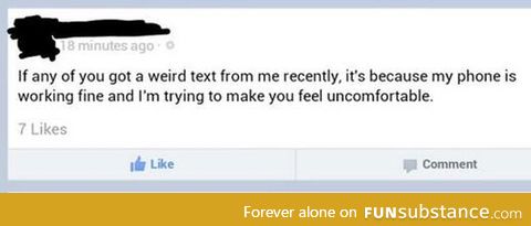 At lest he's honest