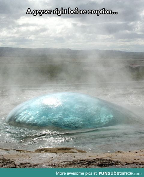Amazing geyser in iceland