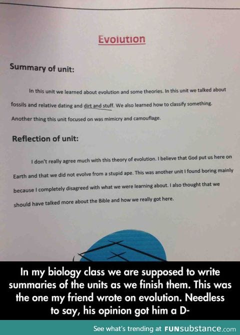 Biology class in a nutshell