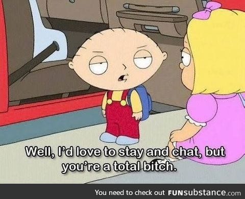 Stewie gets it