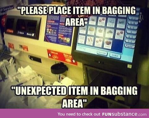 Scumbag self checkout