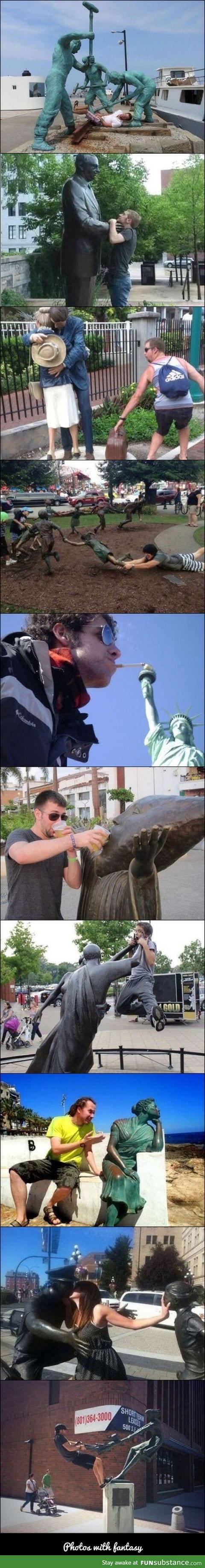 Statue fun