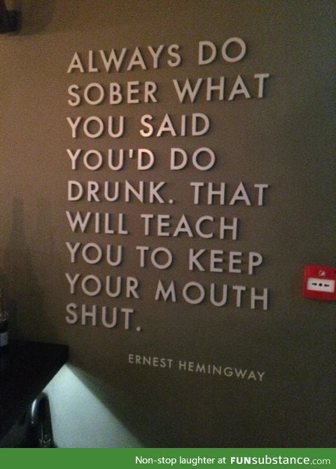 Challenge for the heavy drinkers