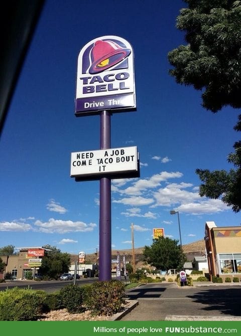 Taco bell job ad