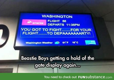 You got to fight for your flight