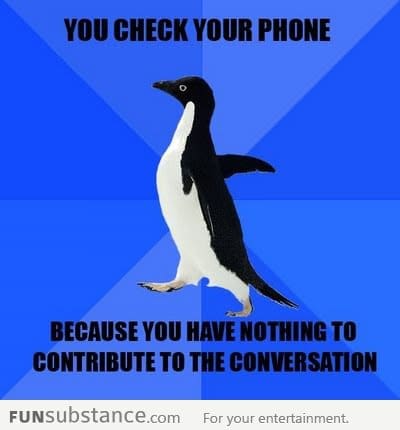 Think of something funny, quick!